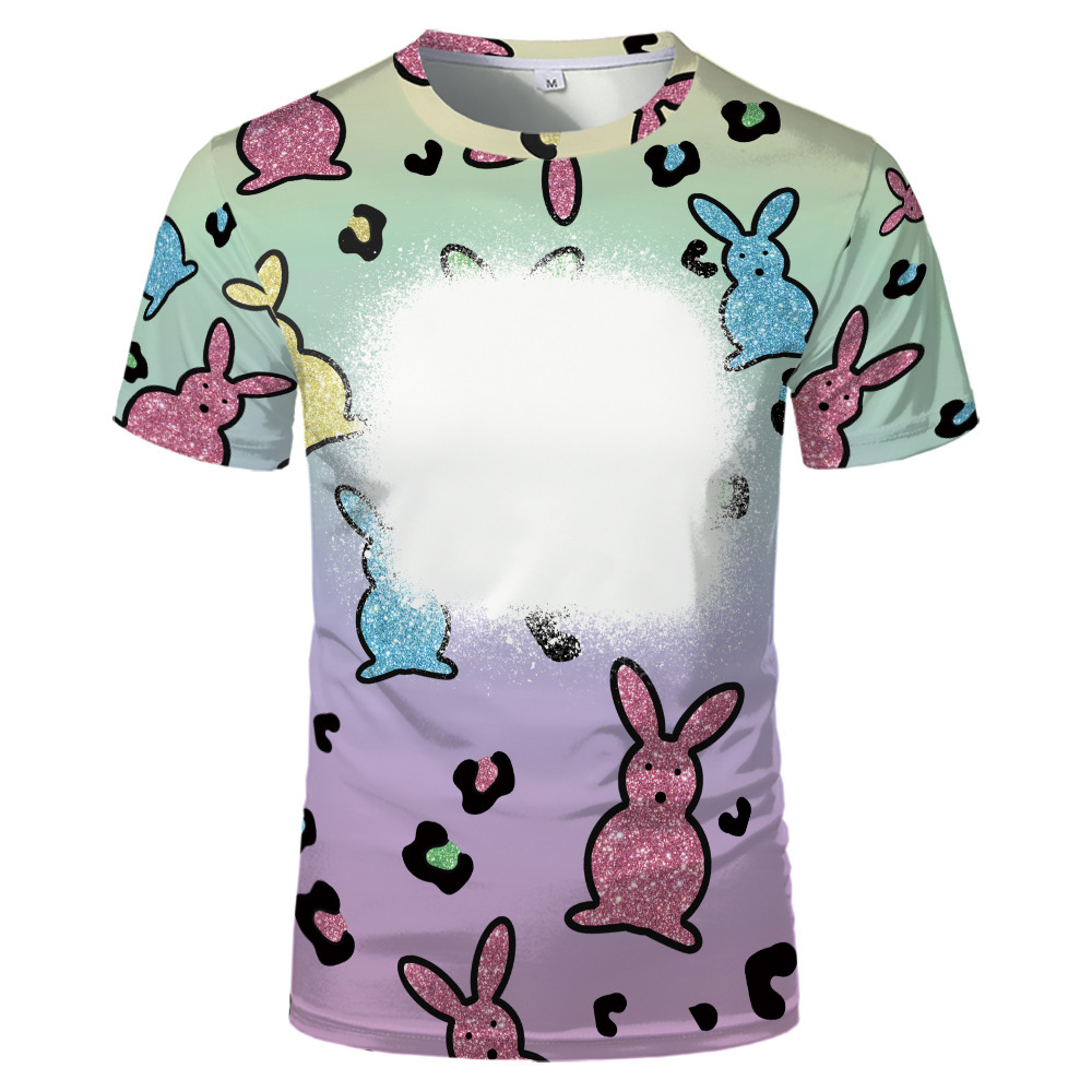 BCT17-Sublimation Easter Bleach T-shirt