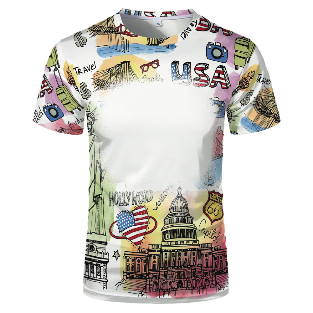 BCT24-Sublimation Bleach T-shirt