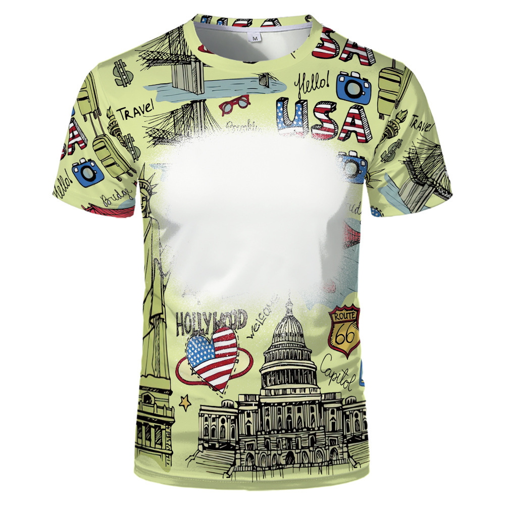 BCT24-Sublimation Bleach T-shirt