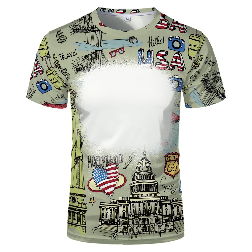 BCT24-Sublimation Bleach T-shirt