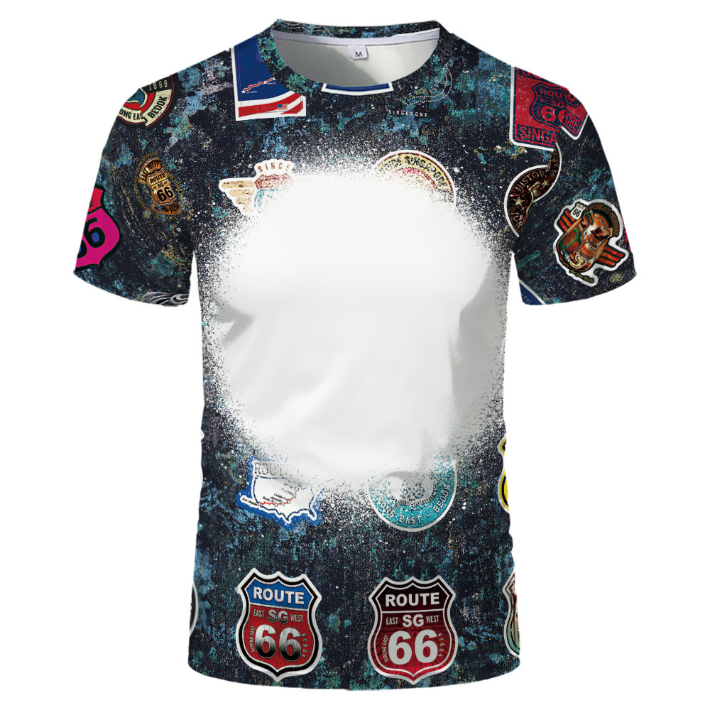 BCT24-Sublimation Bleach T-shirt