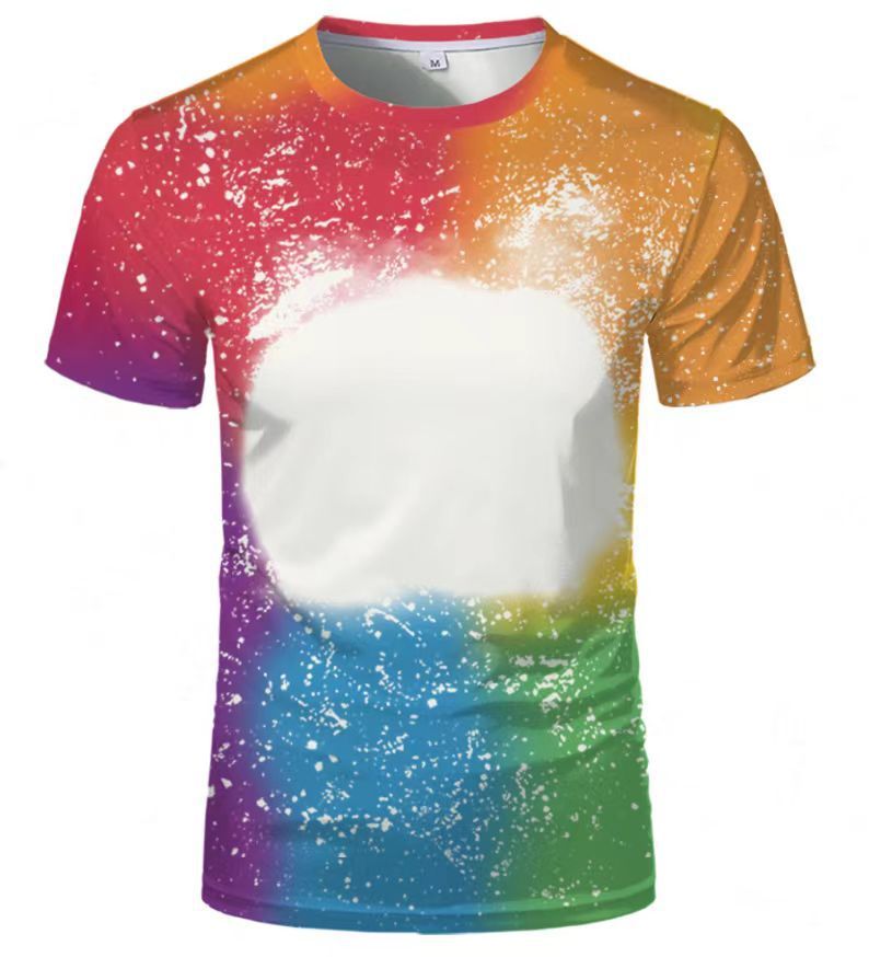 BCT29-Sublimation Bleach T-shirt
