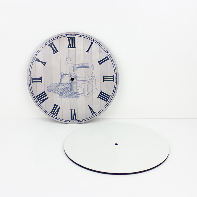 MDW02-Sublimation 10 INCHES MDF Clock Round