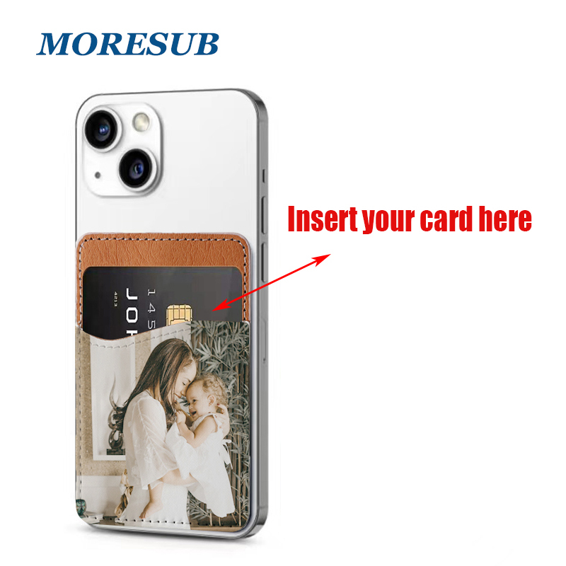 PUC07-Sublimation PU Leather Phone Card Holder