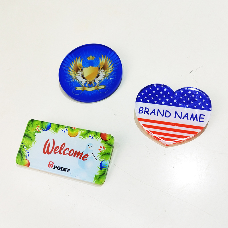 BR10-Sublimation Acrylic Badge