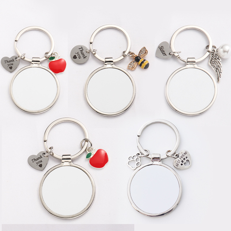 MKC83-Sublimation Thank You & Love Keychain