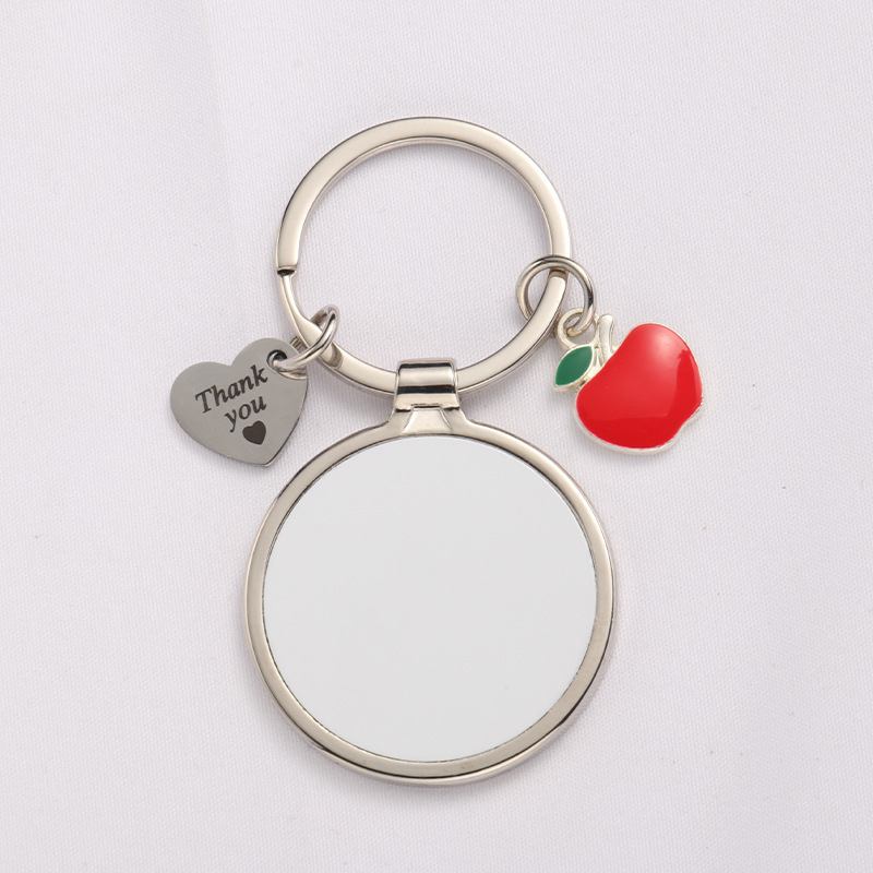 MKC83-Sublimation Thank You & Love Keychain