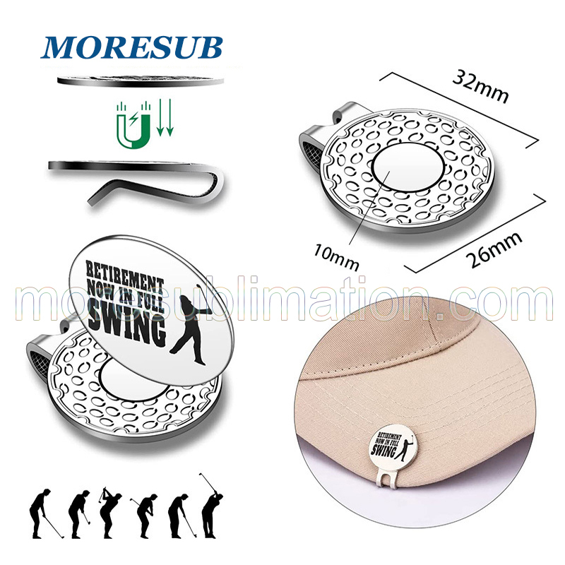 BR09-Sublimation Golf Hat Clip