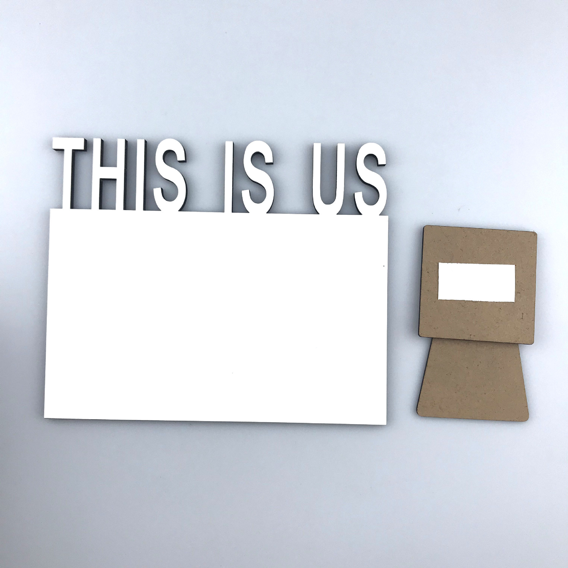 MDPF15-Sublimation MDF " THIS IS US" Photo Frame