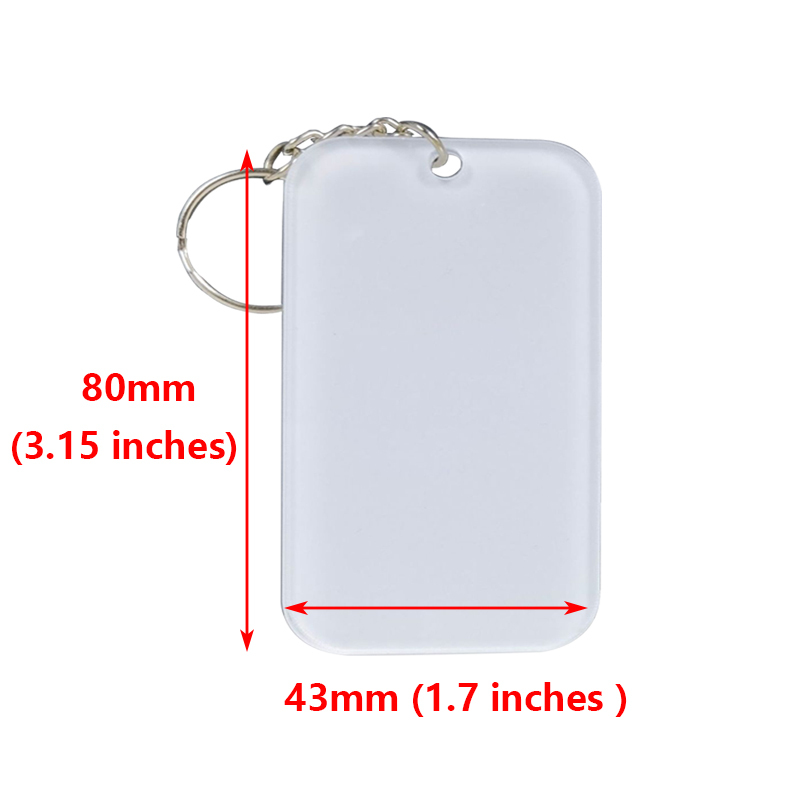 MKC86-Sublimation Acrylic Keychain