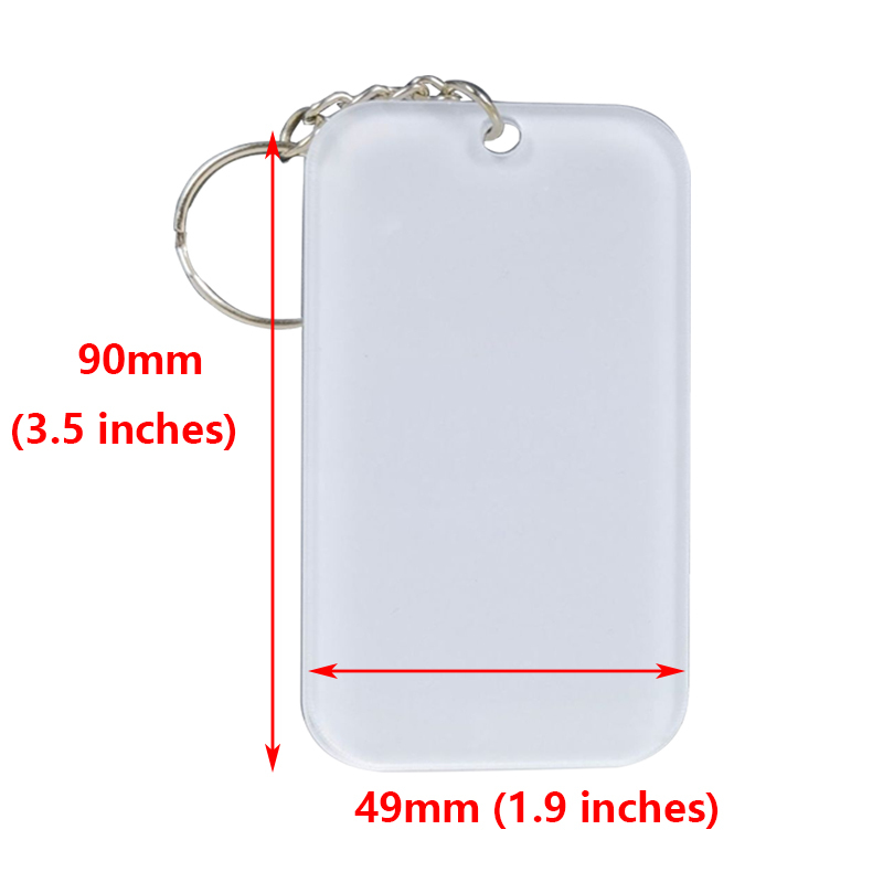 MKC86-Sublimation Acrylic Keychain