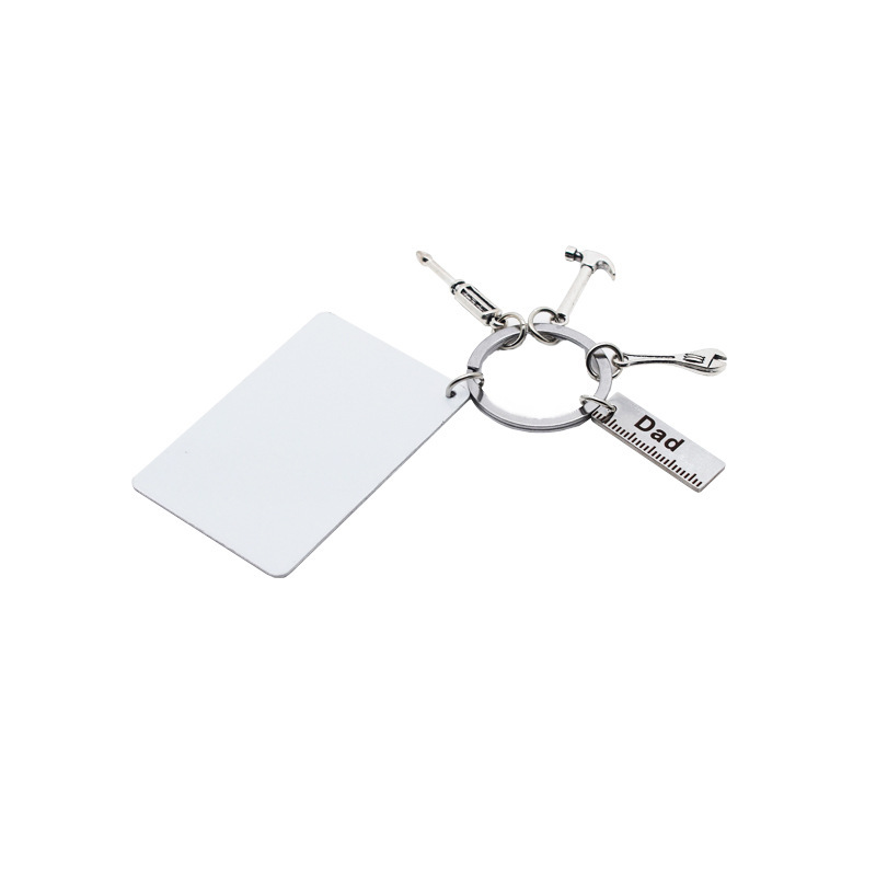 MKC89-Sublimation Aluminum Sheet Keychain