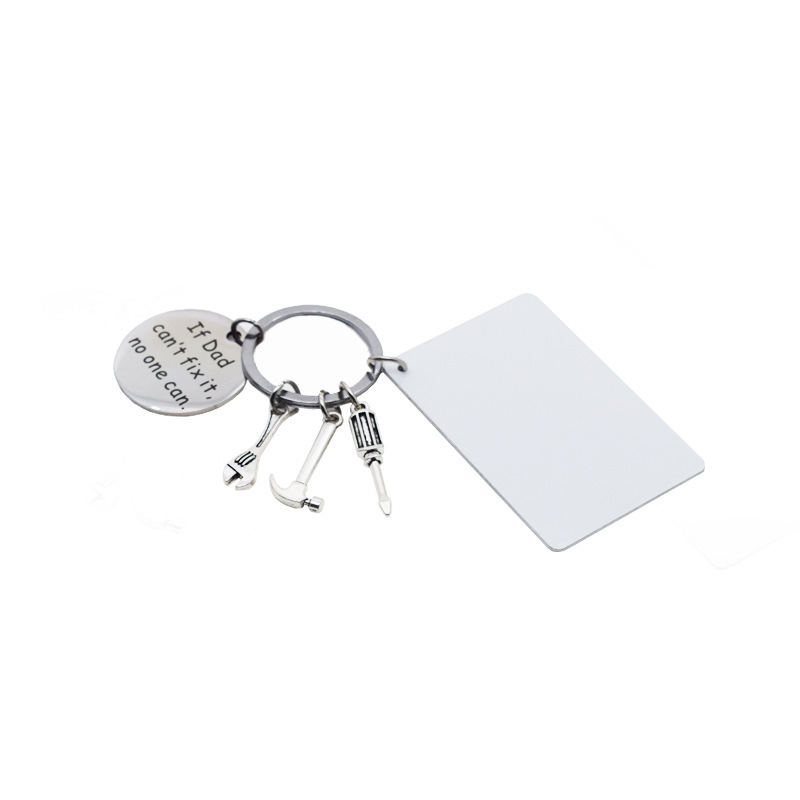 MKC89-Sublimation Aluminum Sheet Keychain