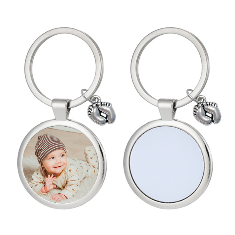 MKC91-Sublimation Child's Feet Keychain