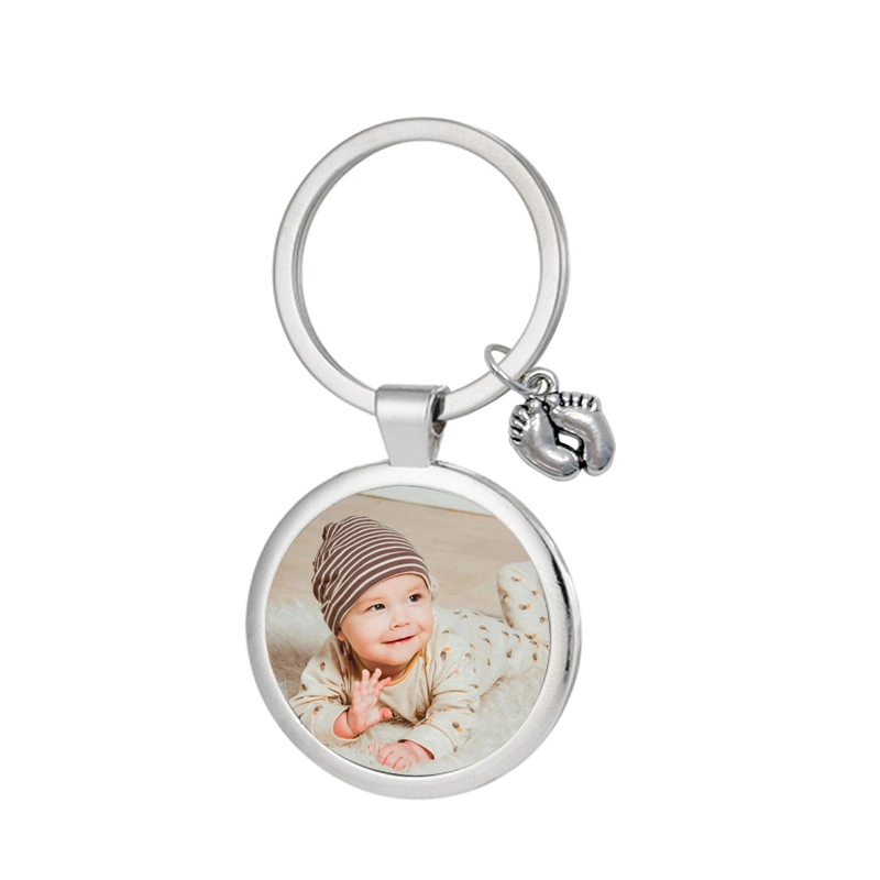 MKC91-Sublimation Child's Feet Keychain