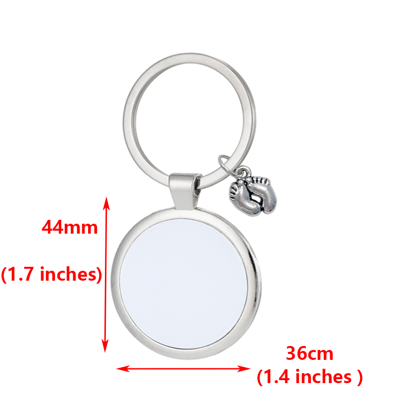 MKC91-Sublimation Child's Feet Keychain