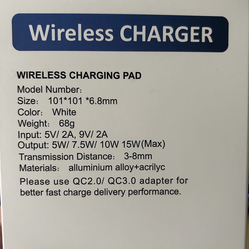 WIRC-Sublimation Wireless Charger For Iphone & HUAWEI
