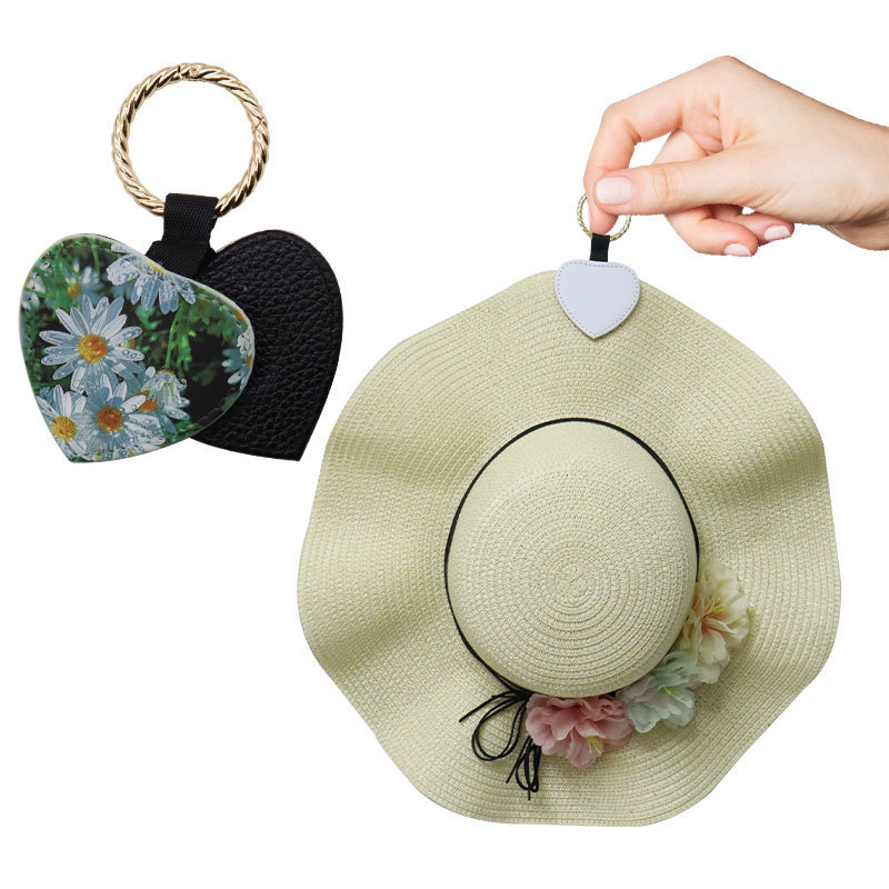 HPL01-Sublimation PU Leather Magnetic Hat Clip