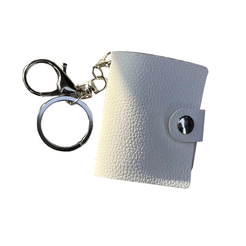 MKC92-Sublimation Pu Leather Mini Photo Frame Keychain