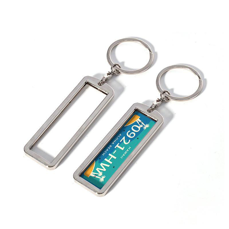 MKC94-Sublimation License Plate Keychain