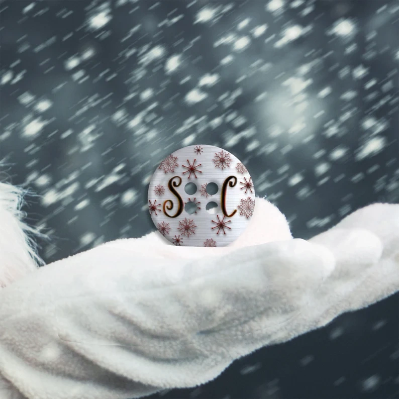 BUT-Sublimation 1.45" Santa Button