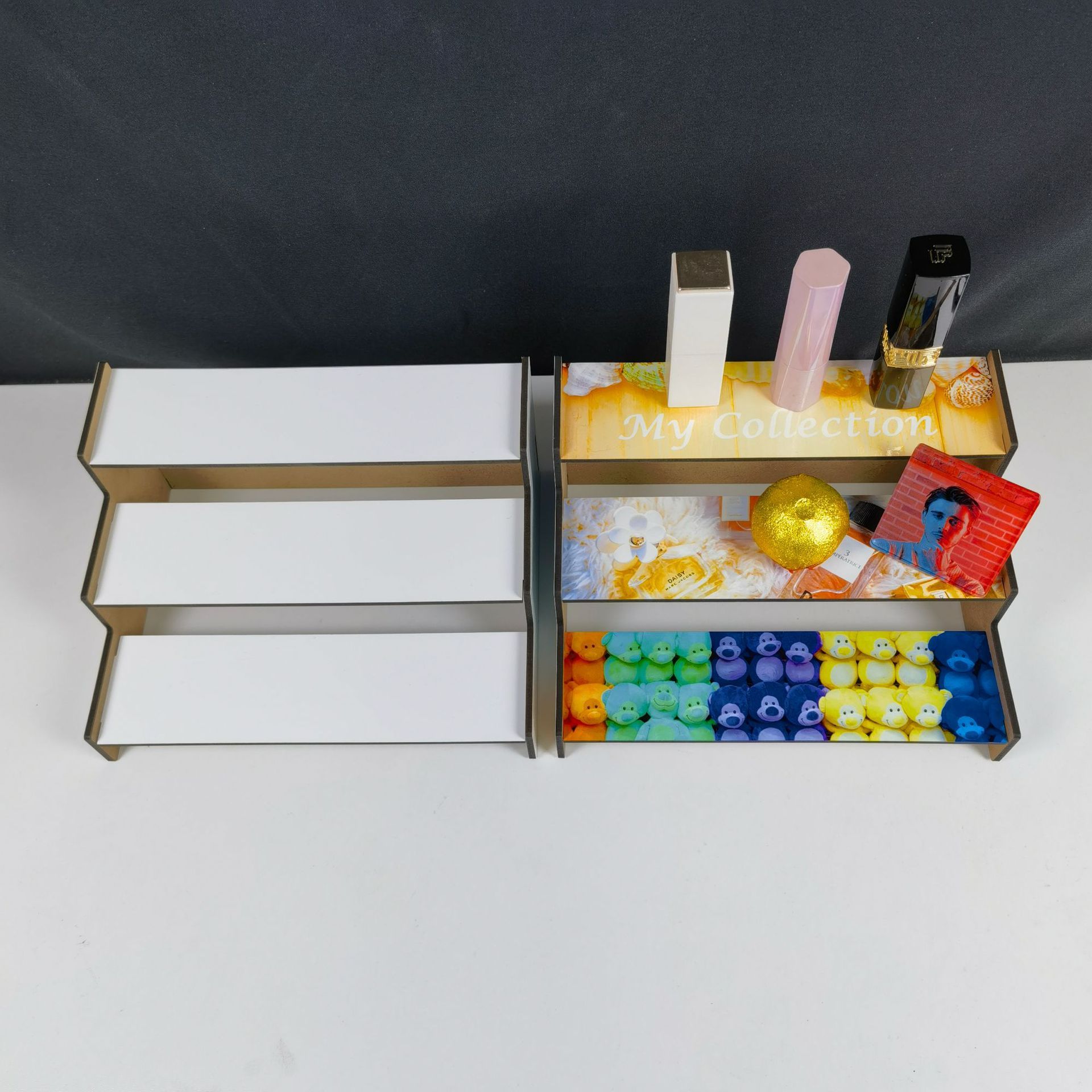 DSD-Sublimation Display Stand Cosmetics Toy Display Stand