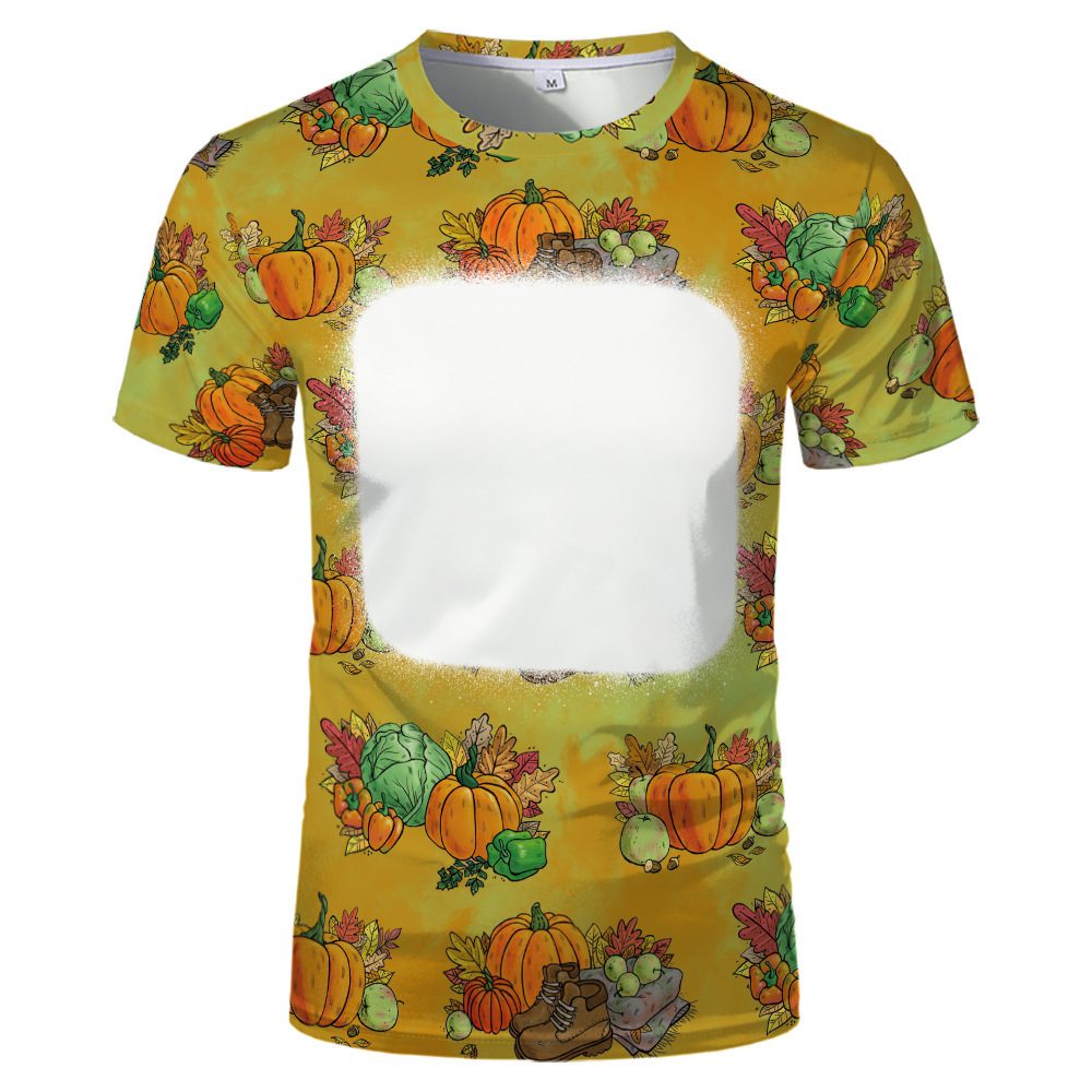 BCT42-Sublimation Thanksgiving Bleach T-shirt