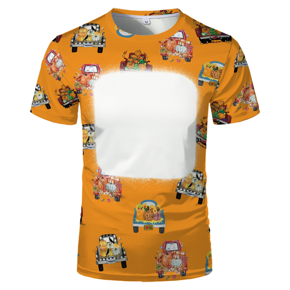 BCT42-Sublimation Thanksgiving Bleach T-shirt