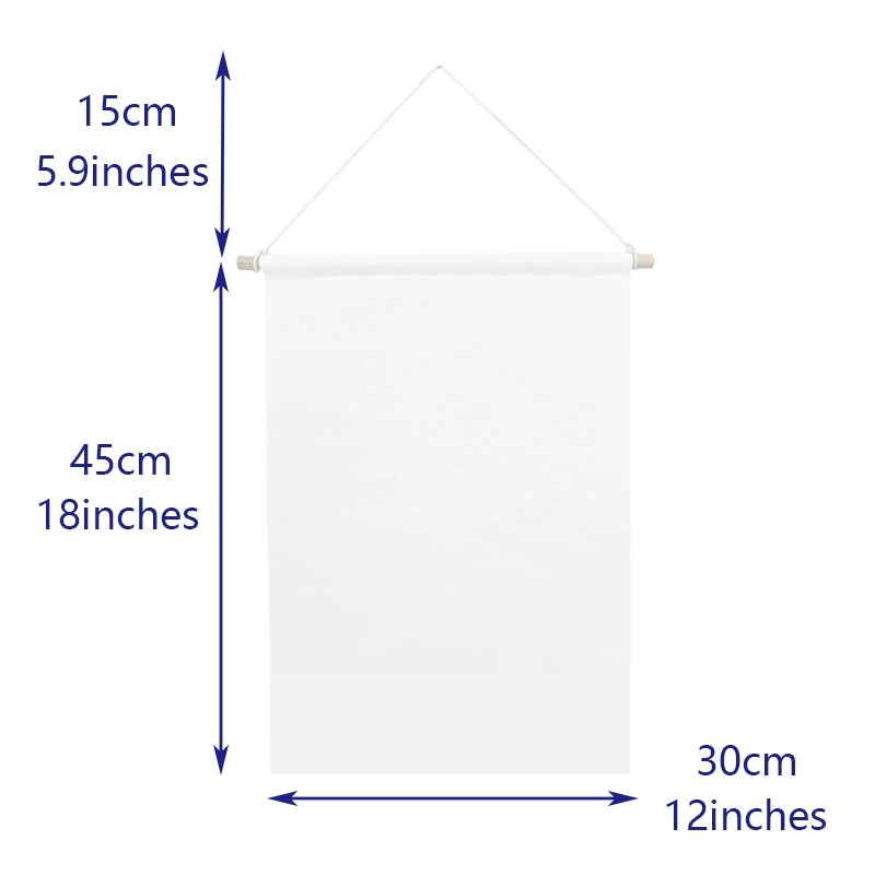 GF07-Sublimation Flag with Wooden Pole And Rope