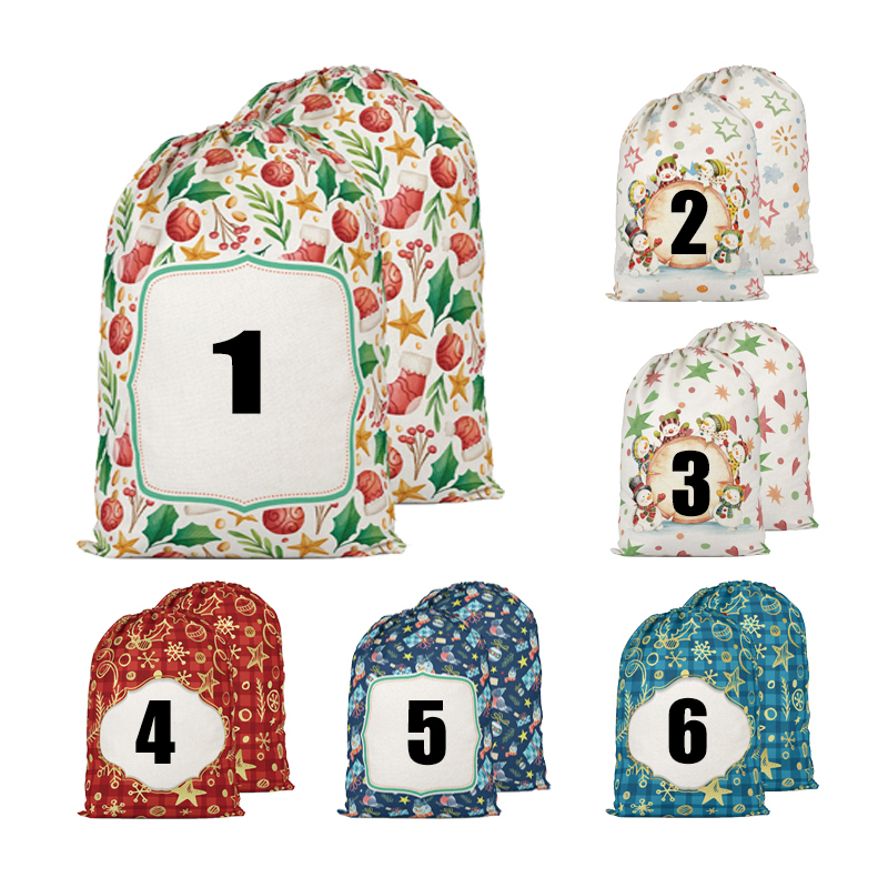 SSQ03-Sublimation Christmas Santa Sack