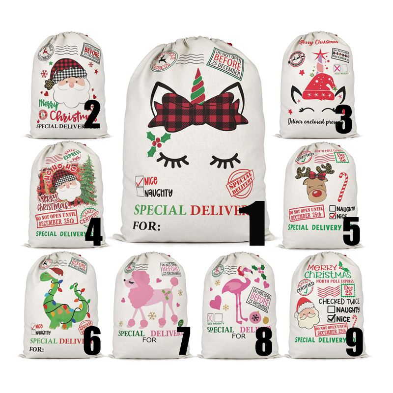 SSQ12-Sublimation Christmas Santa Sack