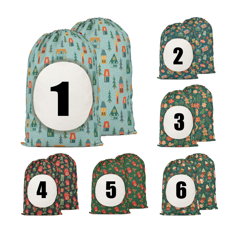 SSQ05-Sublimation Christmas Santa Sack