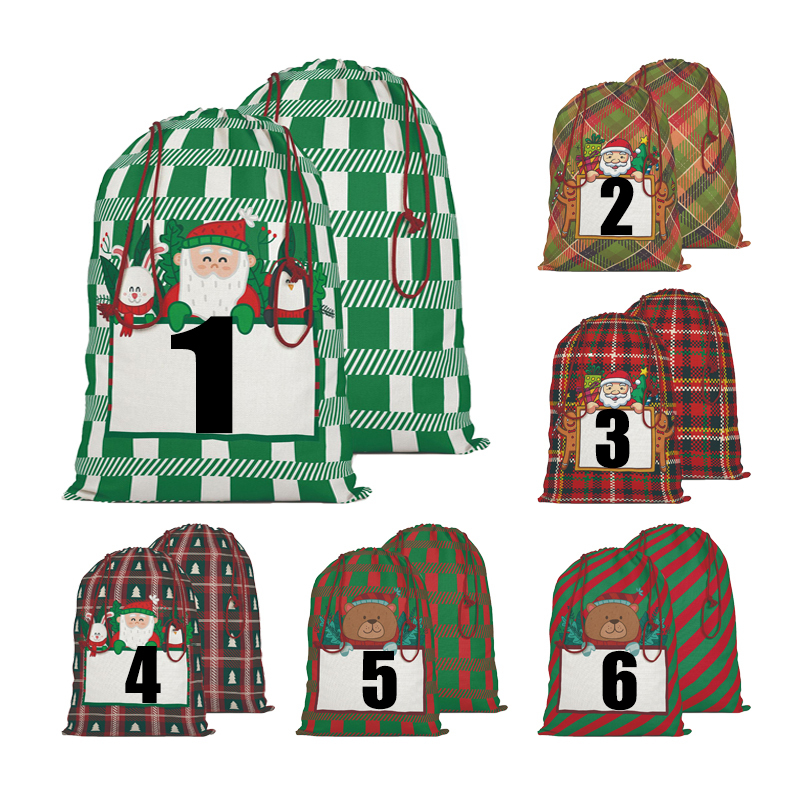 SSQ08-Sublimation Christmas Santa Sack