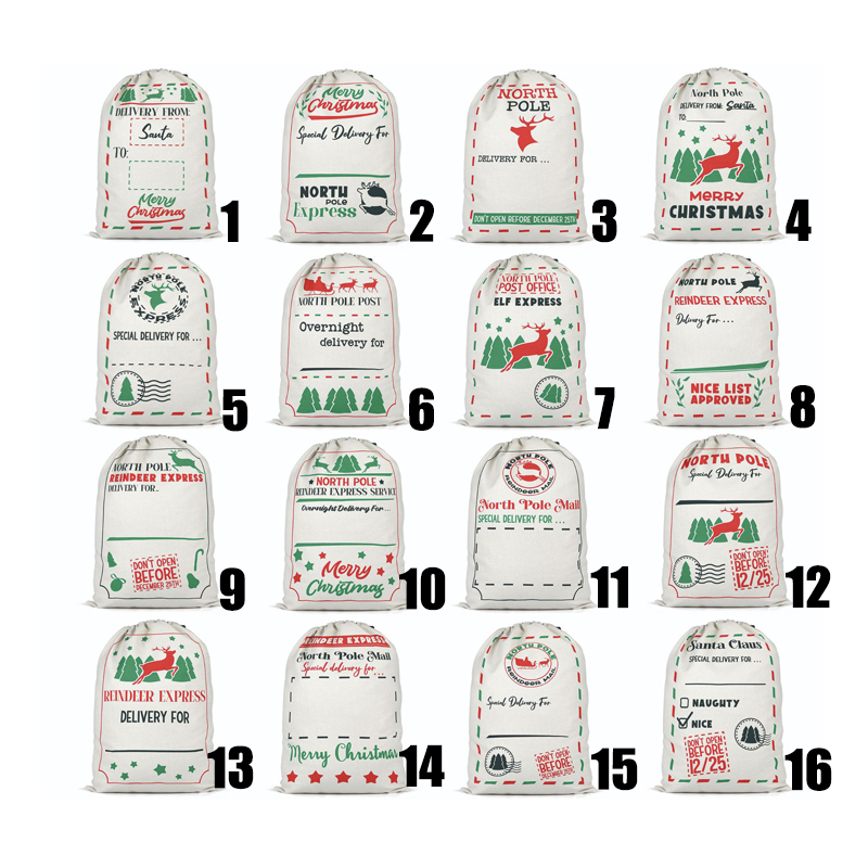 SSQ45-Sublimation Christmas Santa Sack