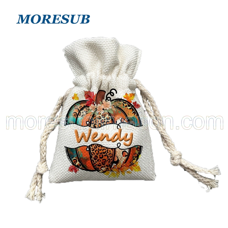 SLDP-Sublimation Small  Linen Drawstring Pocket