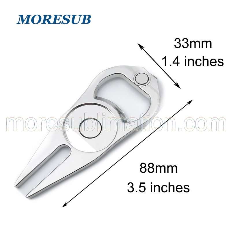 OPEB03-Sublimation Golf Ball Fork Ball Mark Opener