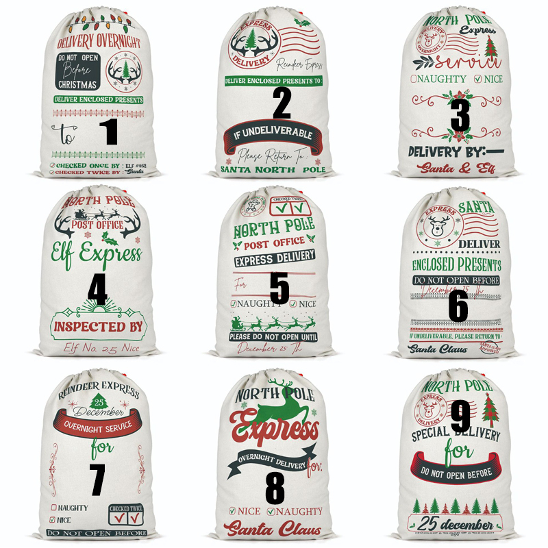 SSQ49-Sublimation Christmas Santa Sack