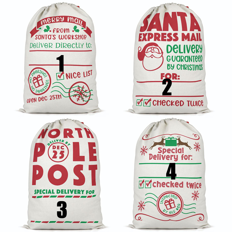 SSQ15-Sublimation Christmas Santa Sack