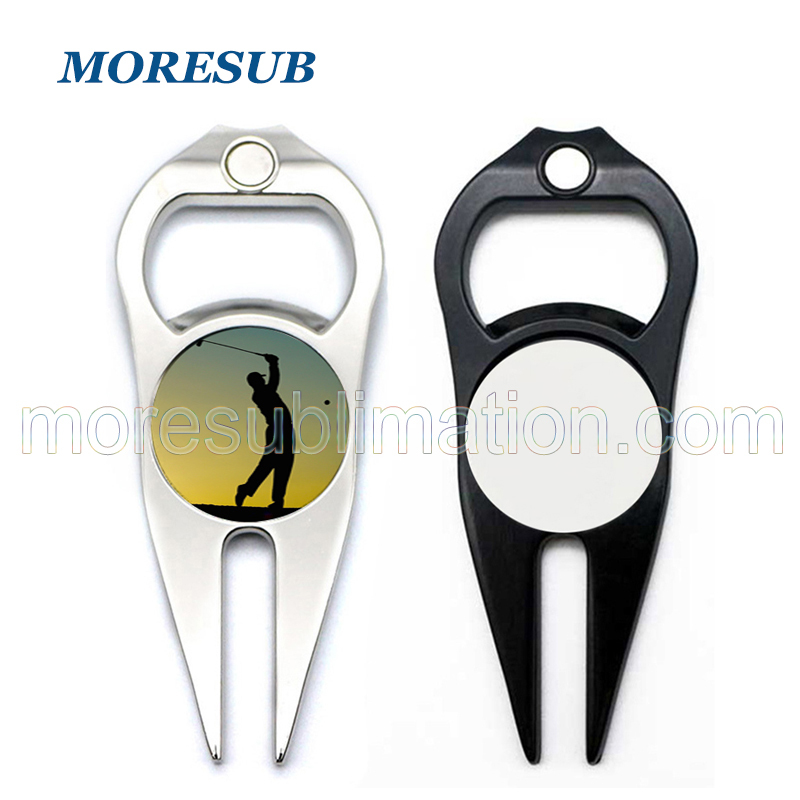 OPEB03-Sublimation Golf Ball Fork Ball Mark Opener
