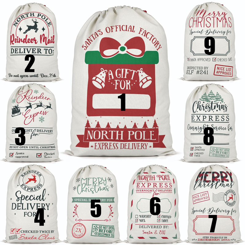 SSQ16-Sublimation Christmas Santa Sack