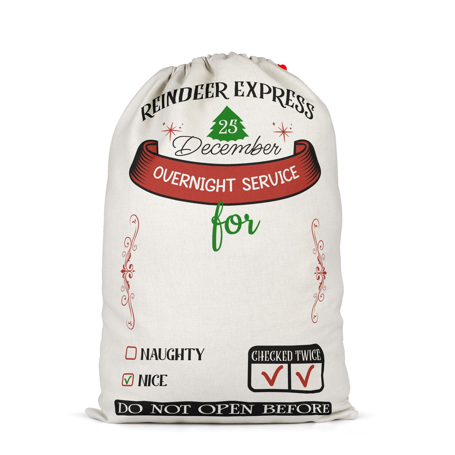 SSQ17-Sublimation Christmas Santa Sack