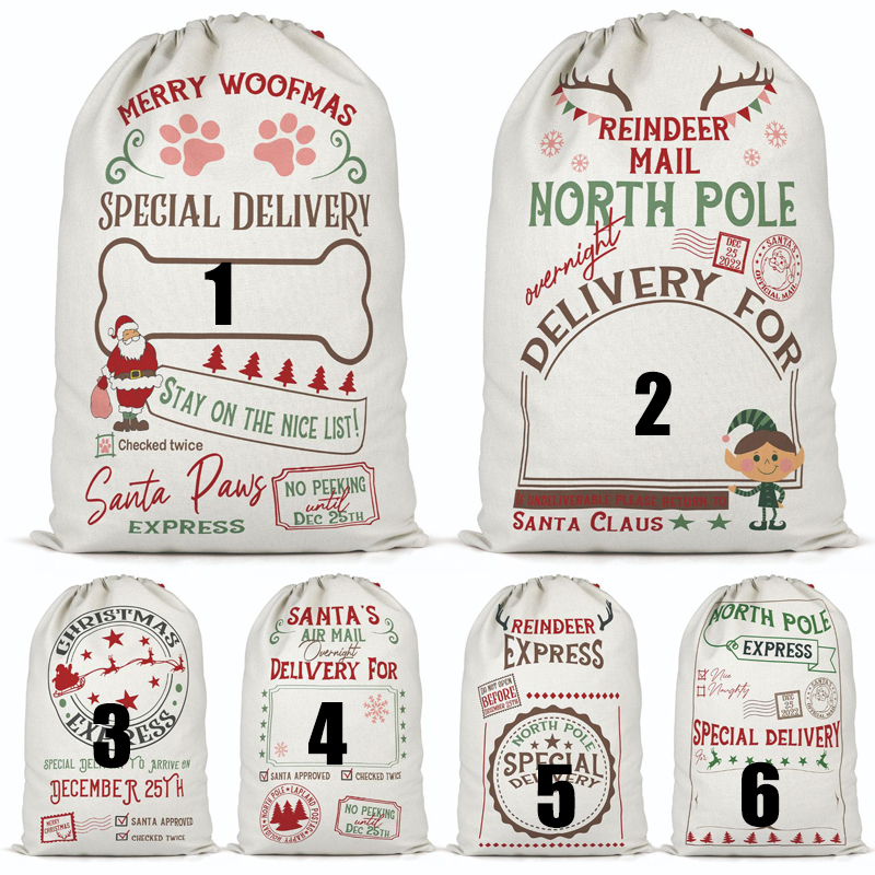 SSQ18-Sublimation Christmas Santa Sack
