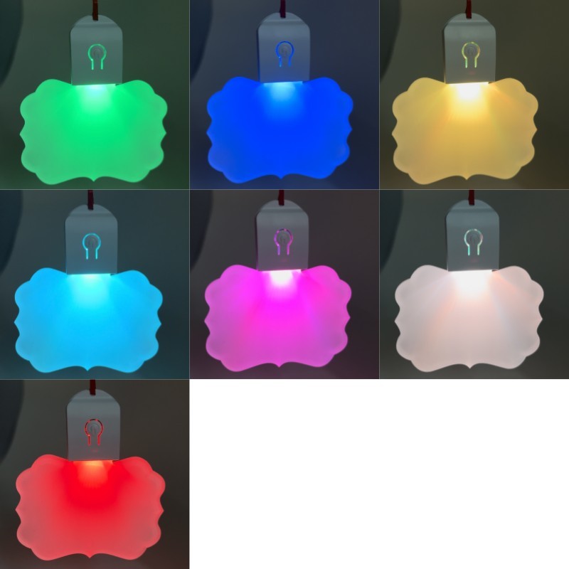 CHLP09-Sublimation LED Light Ornament（ Snowflake )