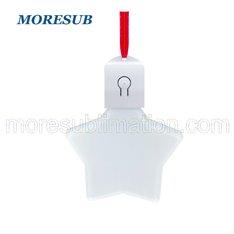 CHLP08-Sublimation LED Light Ornament（ Star )