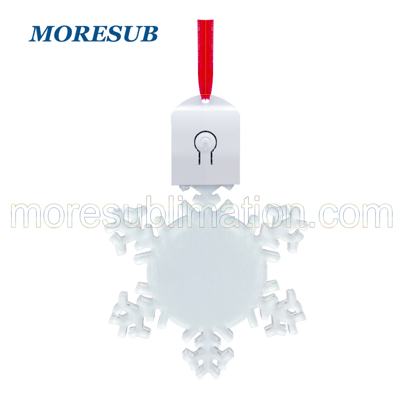 CHLP09-Sublimation LED Light Ornament（ Snowflake )