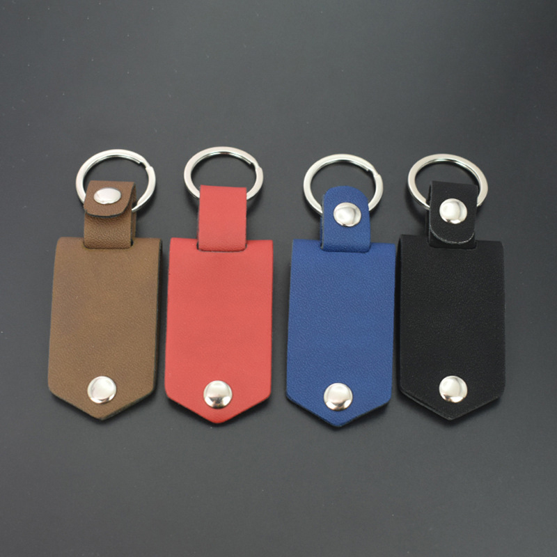 MKC95-Sublimation PU Leather Photo Frame Keychain
