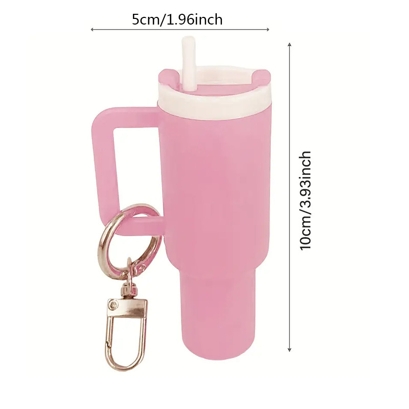Mini Tumbler Keychain, Mini Cup Keychain for School Bag Key Ring or Lip Balm, Cute Tumbler Keychain
