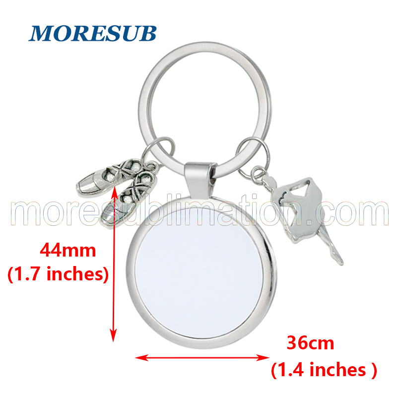 MKC96-Sublimation Ballet Keychain