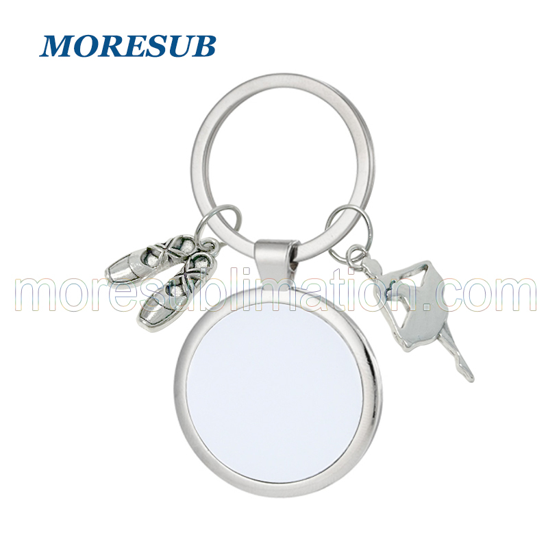 MKC96-Sublimation Ballet Keychain