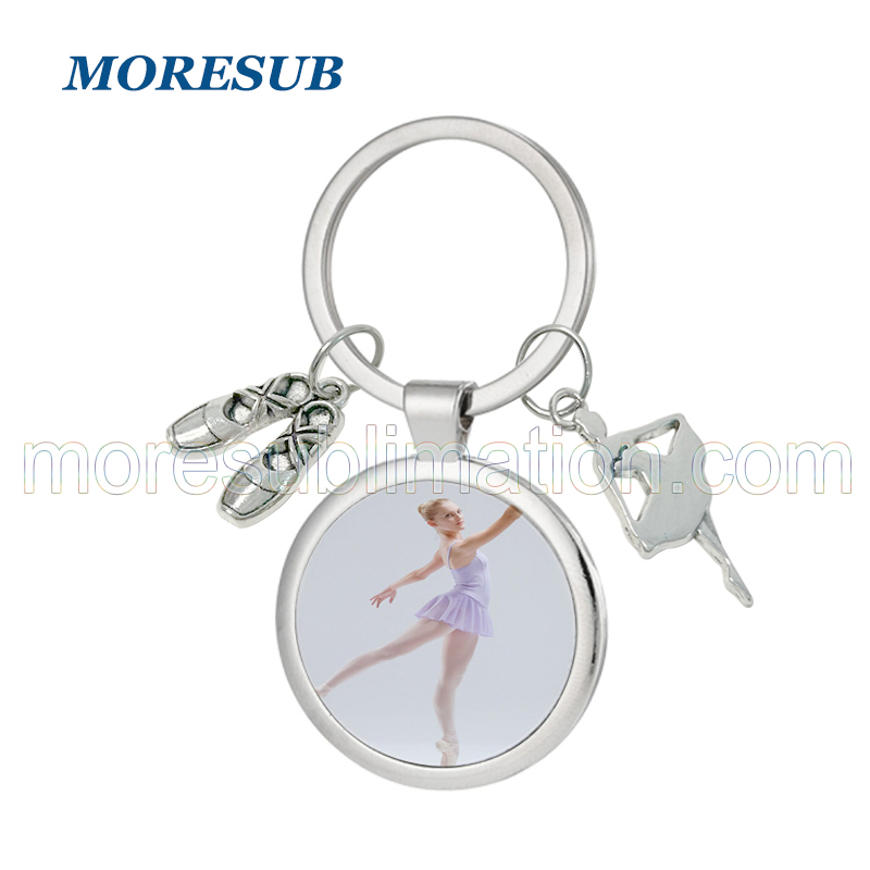 MKC96-Sublimation Ballet Keychain